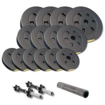 Набор гантели-штанга 2в1 Besport PowerPro 39кг с переходником