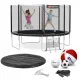 Image 14 for Батут Hop-Sport 12ft (366см) чорно-синій з зовнішньою сіткою