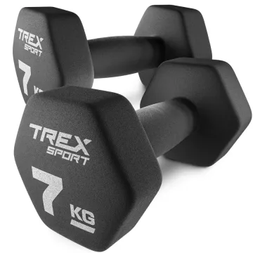 Гантелі для фітнесу неопренові TREX Sport TX-070VD 2x7кг