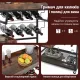 Image 4 for Сервировочная кухонная тележка Costway Beverage Bar со съемным подносом трехуровневая