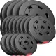 Image 2 for Набор Hop-Sport Premium 99кг со скамьей HS-1080 и штангой