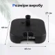 Image 4 for Основа для садової парасольки Costway Heavy Duty квадратна чорний