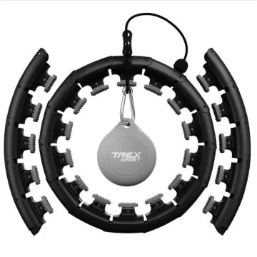 Хулахуп Trex Sport TX-010CHH массажный с утяжелителем черный Хулахуп Trex Sport TX-010CHH массажный с утяжелителем черный