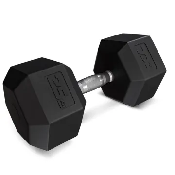 Гантеля шестигранная прорезиненная TX-250RD Trex Sport 25кг