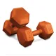 Image 2 for Гантелі для фітнесу композитні Hop-Sport HS-C060DS 2х6кг помаранчевий