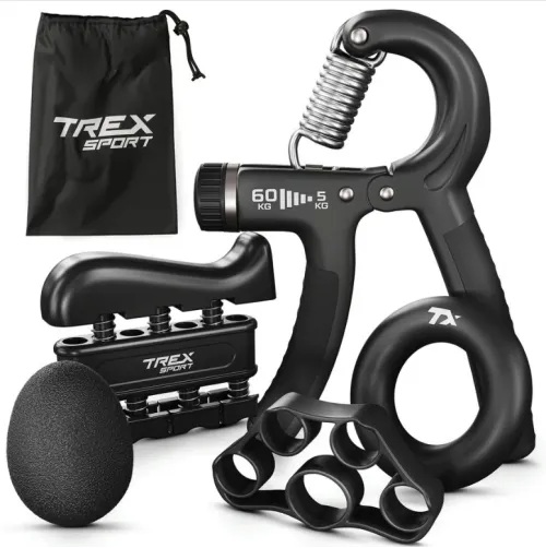 Набор регулируемых эспандеров 5-60кг Trex Sport TX-005HSA черный