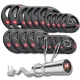 Image 1 for Набір олімпійський Hop-Sport PRO 115кг з W-подібним грифом