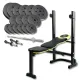 Image 1 for Набор Besport PowerPro 68кг с прямым грифом и скамьей WB-003