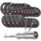 Image 1 for Набір олімпійський Hop-Sport PRO 120кг з грифом 165см