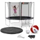 Image 10 for Батут Hop-Sport 10ft (305см) чорно-синій з внутрішньою сіткою (4 ноги)
