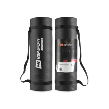 Мат для фітнесу та йоги з отворами Hop-Sport HS-N015GM 1,5см чорний