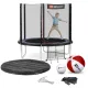 Image 4 for Батут Hop-Sport 8ft (244см) черно-синий с внешней сеткой