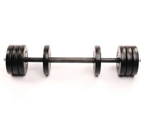 Переваги Elitum 2х11кг: гантелі й штанга в одному наборі