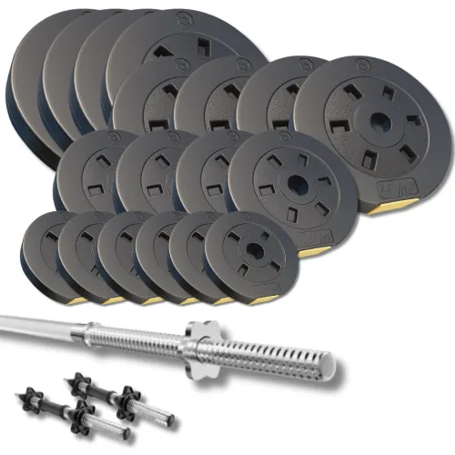 Набор со штангой и гантелями Besport PowerPro 92кг (гриф 218см)