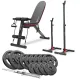 Image 1 for Набор Hop-Sport Strong 69кг со скамьей HS-1030 и стойками 1002L