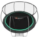 Image 2 for Батут Hop-Sport Premium 14ft (427см) чорно-зелений з внутрішньою сіткою