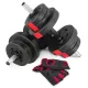 Image 1 for Гантели Hop-Sport 2х10кг PRO c перчатками