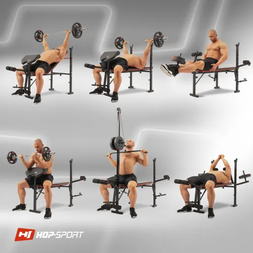 6 основных упражнений на скамье HS-1055 Pro