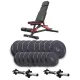Image 1 for Набор Elitum Titan гантели 2х31кг со скамьей Hop-Sport HS-2090 HB