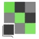 Image 4 for Мат-пазл Hop-Sport EVA 1см HS-A010PM - 9 частин чорний/сірий/зелений