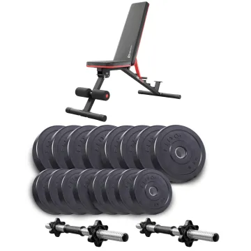 Набор Elitum Titan гантели 2х31кг с скамьей Hop-Sport HS-2050 HB