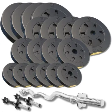 Набор со штангой и гантелями Besport PowerPro 86кг с w-образным грифом 120см