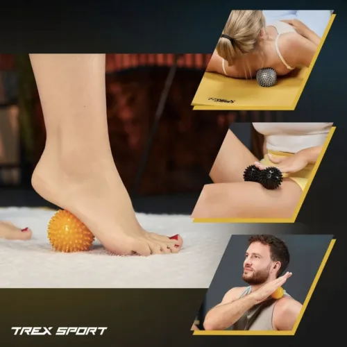 Набор массажных мячей Trex Sport TX-003MSB 3в1 для йоги и фитнеса PVC Набор массажных мячей Trex Sport TX-003MSB 3в1 для йоги и фитнеса PVC