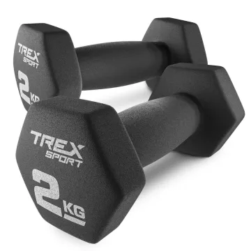 Гантелі для фітнесу неопренові TREX Sport TX-020VD 2x2кг