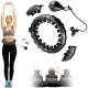 Image 2 for Хулахуп Queenfit регульований масажний з обважнювачем чорний