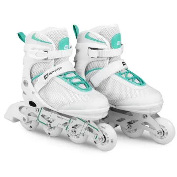 Роликовые коньки 3в1 Hop-Sport HS-903 Motion S (размер) Бело-мятные