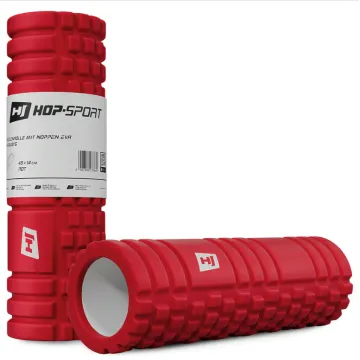 Роллер массажер (валик, ролик) Hop-Sport EVA 45см красный