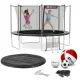 Image 14 for Батут Hop-Sport 12ft (366см) чорно-зелений з внутрішньою сіткою