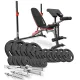 Image 1 for Набор Hop-Sport Strong 138кг со скамьей HS-1095