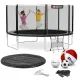 Image 3 for Батут Hop-Sport 14ft (427см) чорно-зелений з зовнішньою сіткою