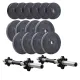Image 1 for Набір композитних дисків Elitum Titan 29кг для гантелей та штанг + 2 грифа