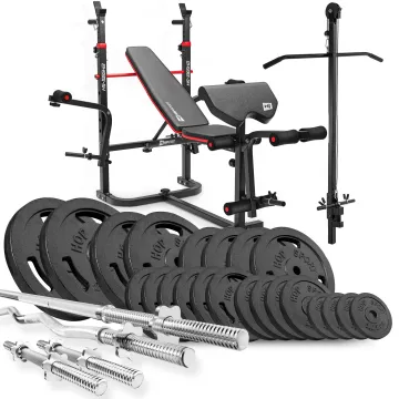 Набор Hop-Sport Strong 179кг со скамьей HS-1065