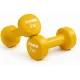 Image 1 for Гантелі для фітнесу вінілові круглі York Fitness 2х2кг жовтий
