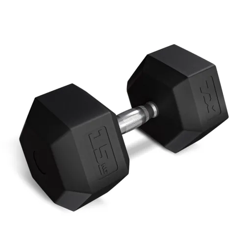 Гантеля шестигранна прогумована TX-150RD Trex Sport 15кг