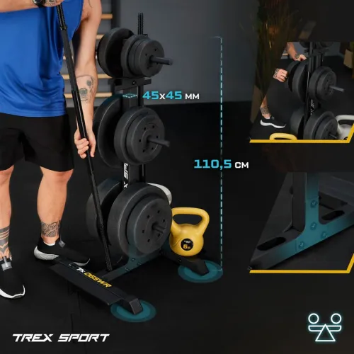 Два вертикальных держателя для грифов - экономия пространства