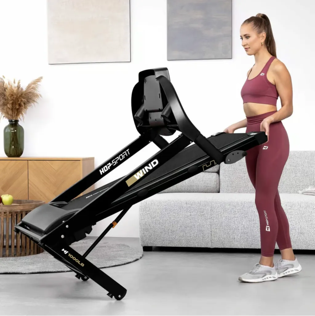 Беговая дорожка Hop-Sport HS-1000LB Wind серый заказать в интернет