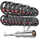 Image 1 for Набір олімпійський Hop-Sport PRO 180кг з грифом 165см