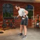 Image 5 for Гантеля металлическая Hop-Sport New 30кг с перчатками