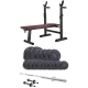 Image 1 for Набір Elitum Titan 68кг з лавою HS-1080, штангою та гантелями