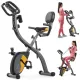 Image 9 for Велотренажер магнітний Hop-Sport HS-3010X Grix X-Bike з еспандерами сіро-жовтий