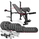 Image 1 for Набор Hop-Sport Premium 75кг со скамьей HS-1055, штангами и гантелями