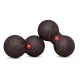 Image 2 for Массажный мяч двойной EPP 80 мм Hop-Sport HS-D008MB черно-красный