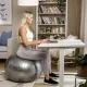 Image 5 for Фитбол массажный Hop-Sport 65см серебристый + насос