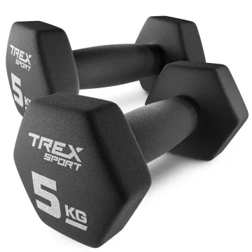 Гантелі для фітнесу неопренові TREX Sport TX-050VD 2x5кг